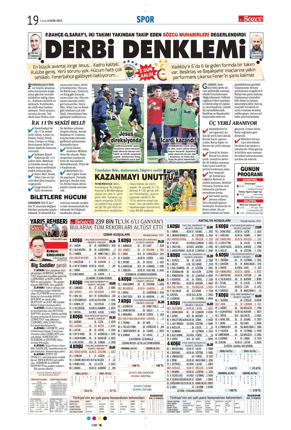 Sporun Manşetleri (6 Ocak 2023) - 34