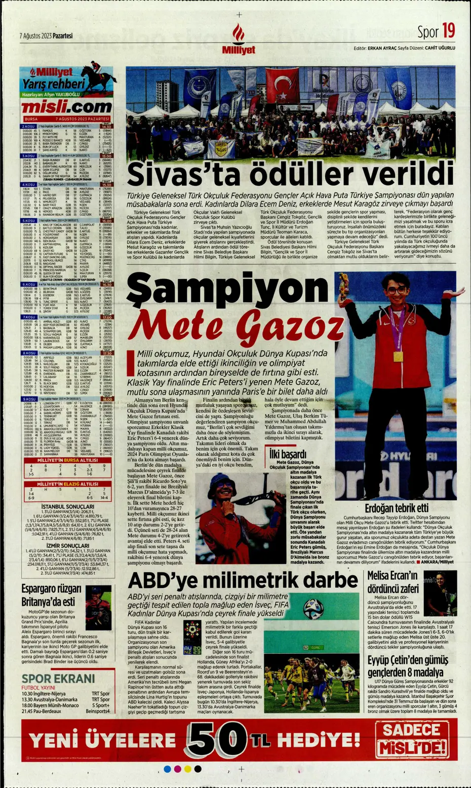 "Zaniolo gidiyor, Talisca geliyor" | Sporun manşetleri (7 Ağustos 2023) - 24 "Zaniolo gidiyor, Talisca geliyor" | Sporun manşetleri (7 Ağustos 2023) - 24