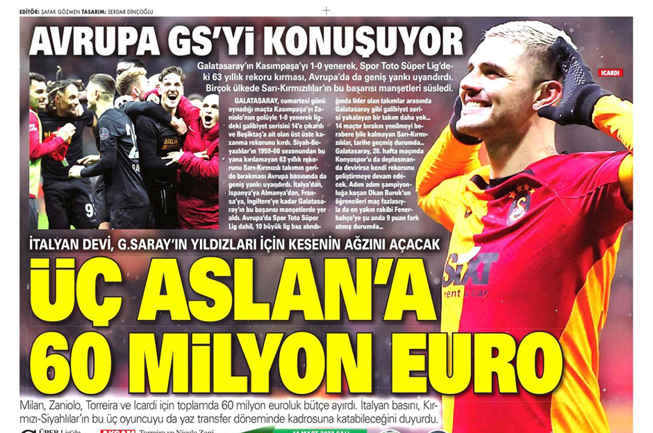 "Üç Aslan'a 60 milyon Euro" | Sporun Manşetleri