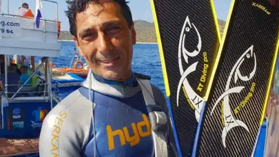 Milli dalgıç Serkan Toprak, nefes egzersizi yaparken fenalaşarak hayatını kaybetti