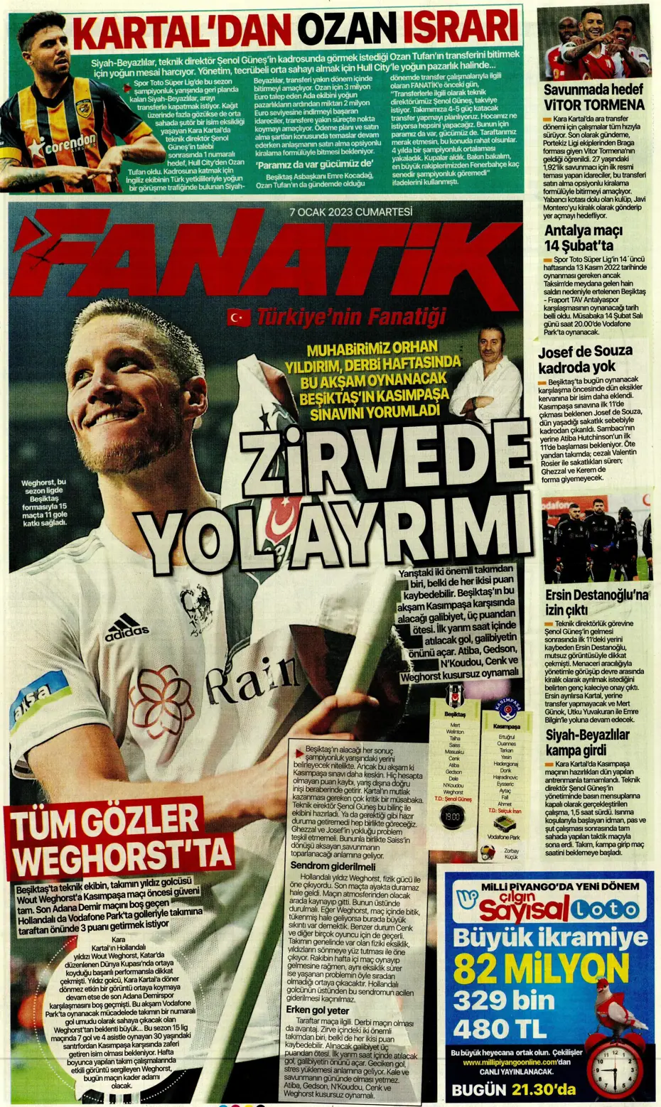 Sporun manşetleri (7 Ocak 2023) - 7