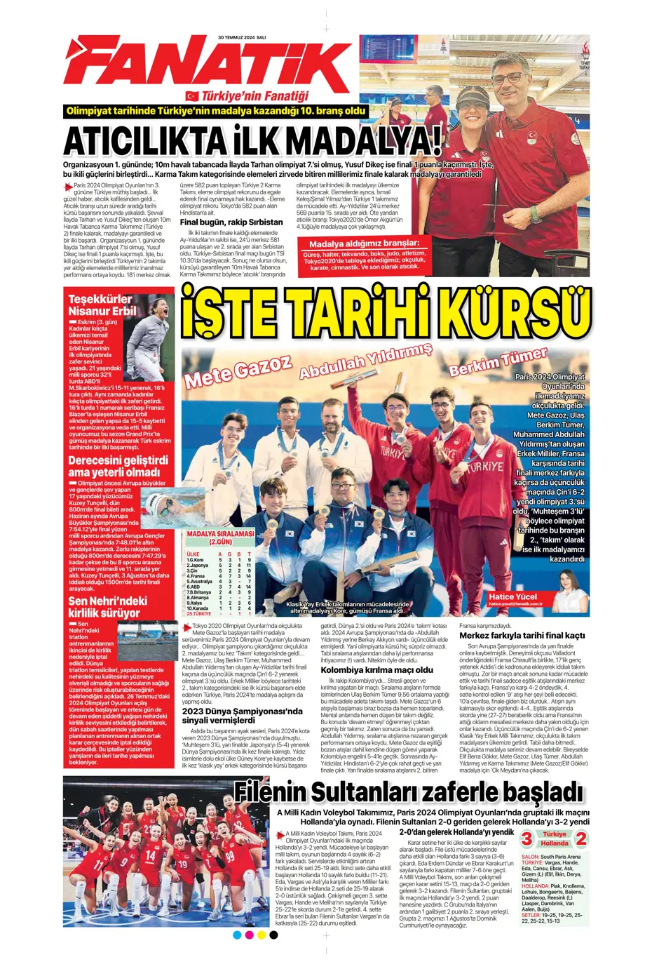 "Mourinho ateşi yaktı" | Sporun manşetleri (30 Temmuz 2024) - 9