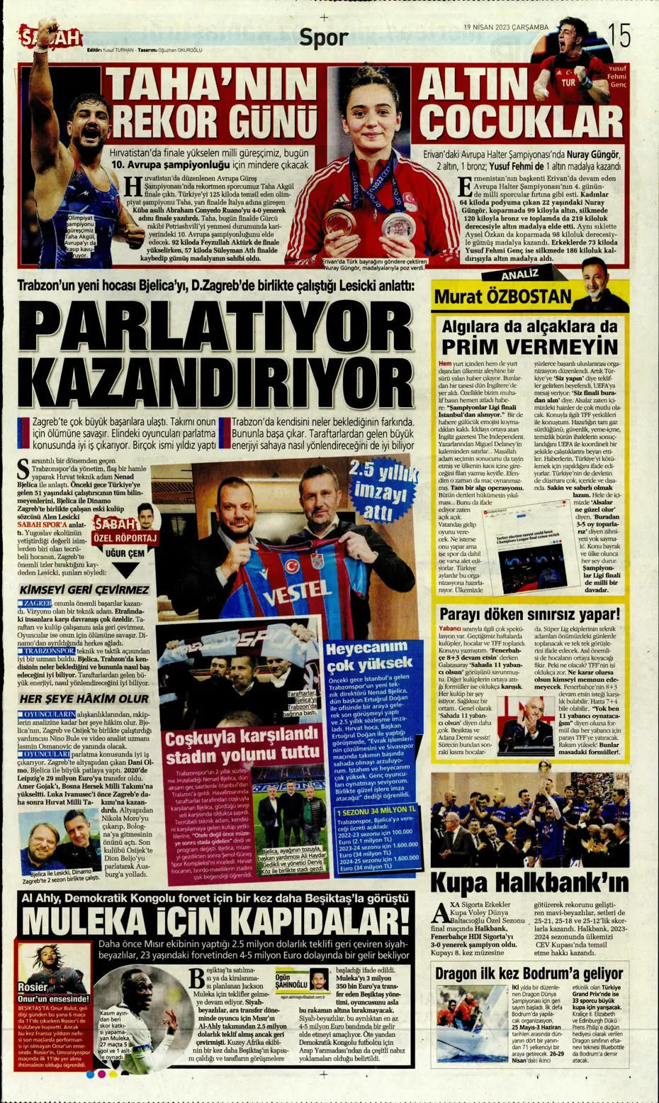 "Galatasaray'ın şov gecesi" | Sporun Manşetleri - 30 "Galatasaray'ın şov gecesi" | Sporun Manşetleri - 30