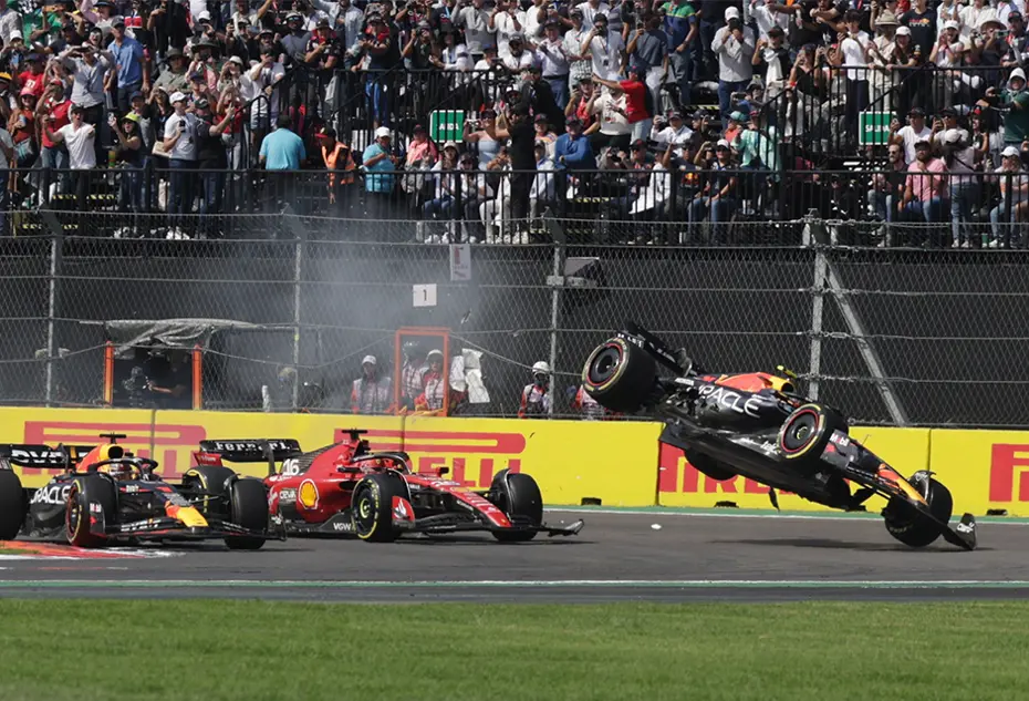 Meksika Grand Prix'si kazayla başladı: Yarış dışı kaldı - 3