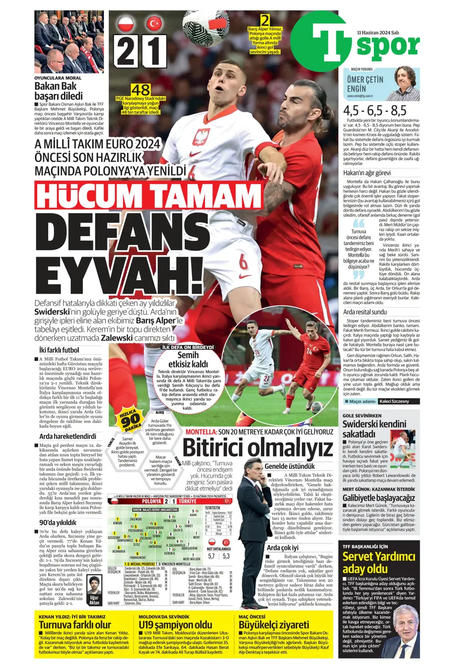 "Fenerbahçe çok ama çok büyük oynuyor'" | Sporun manşetleri (11 Haziran 2024) - 35
