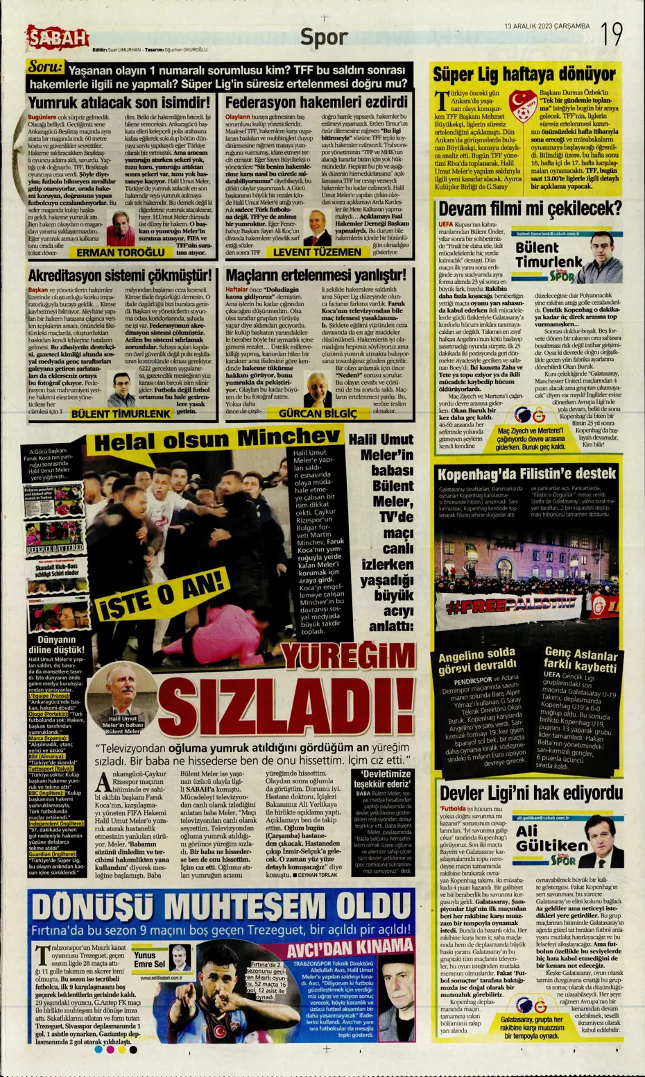 "Aslan'ın yeni yeri Avrupa Ligi" | Sporun manşetleri (13 Aralık 2023) - 23