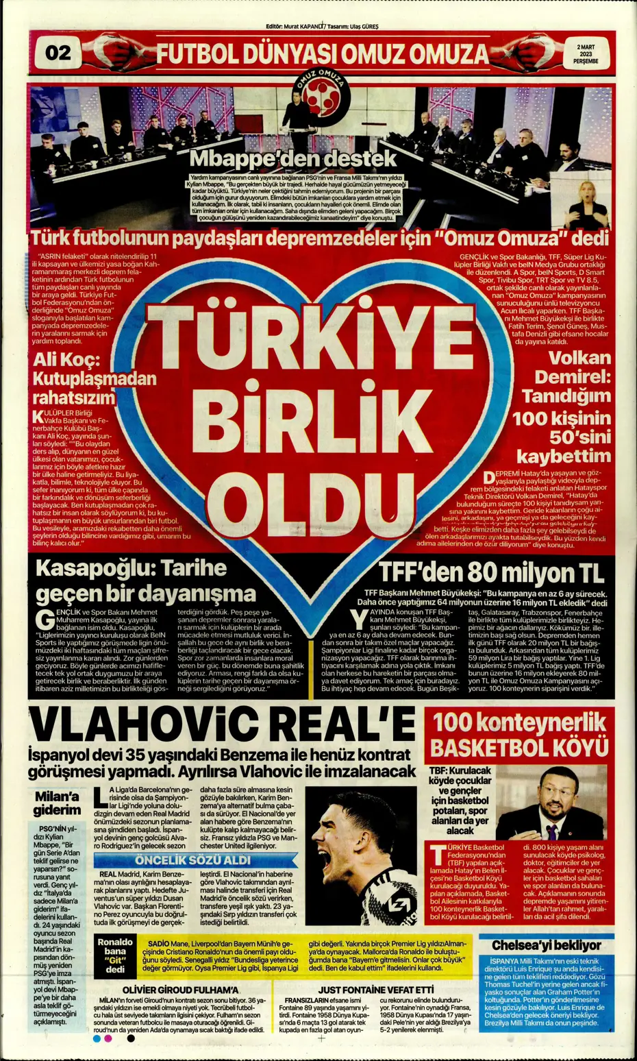 "Moura'da heyecanlı bekleyiş" | Sporun Manşetleri - 13