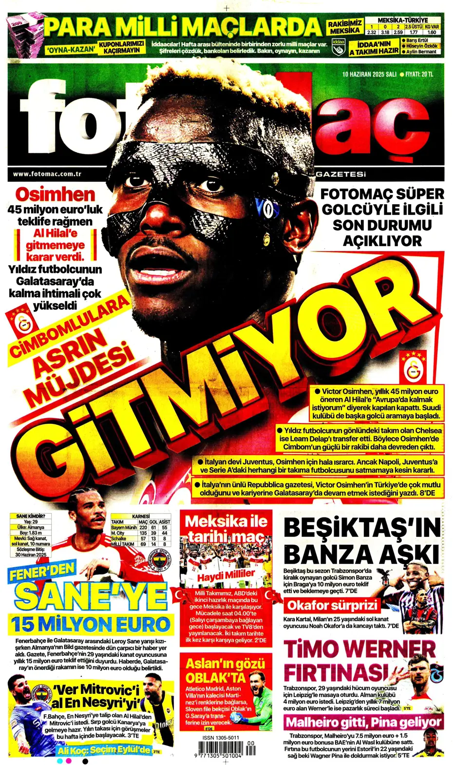 "En-Nesyri ile yılın takası" | Sporun manşetleri - 10