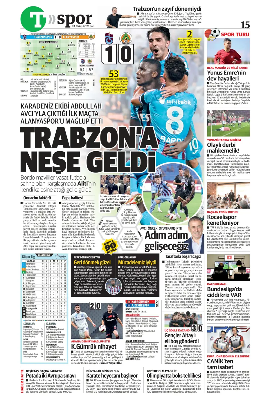 "Yine destan gecesi olsun" | Sporun Manşetleri - 37