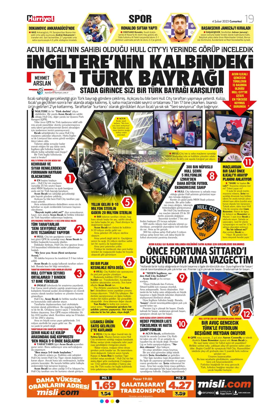 Sporun Manşetleri (4 Şubat 2023) - 19