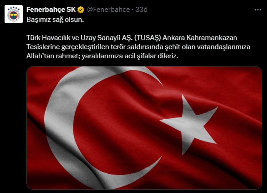 Spor camiası Ankara'daki terör saldırısını kınadı - 4