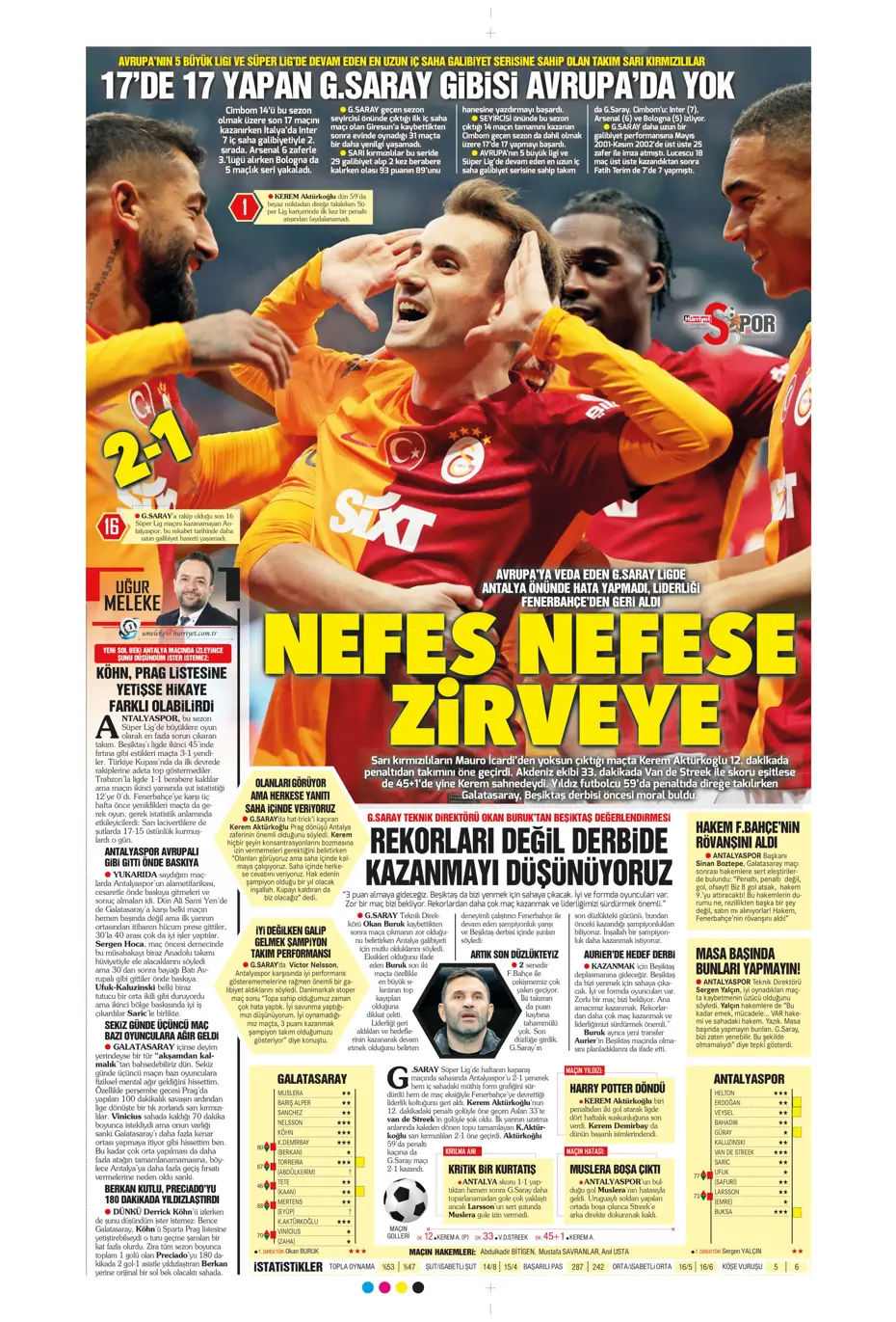 "Icardi'ye selam, zirvede devam" | Sporun manşetleri (27 Şubat 2024) - 19