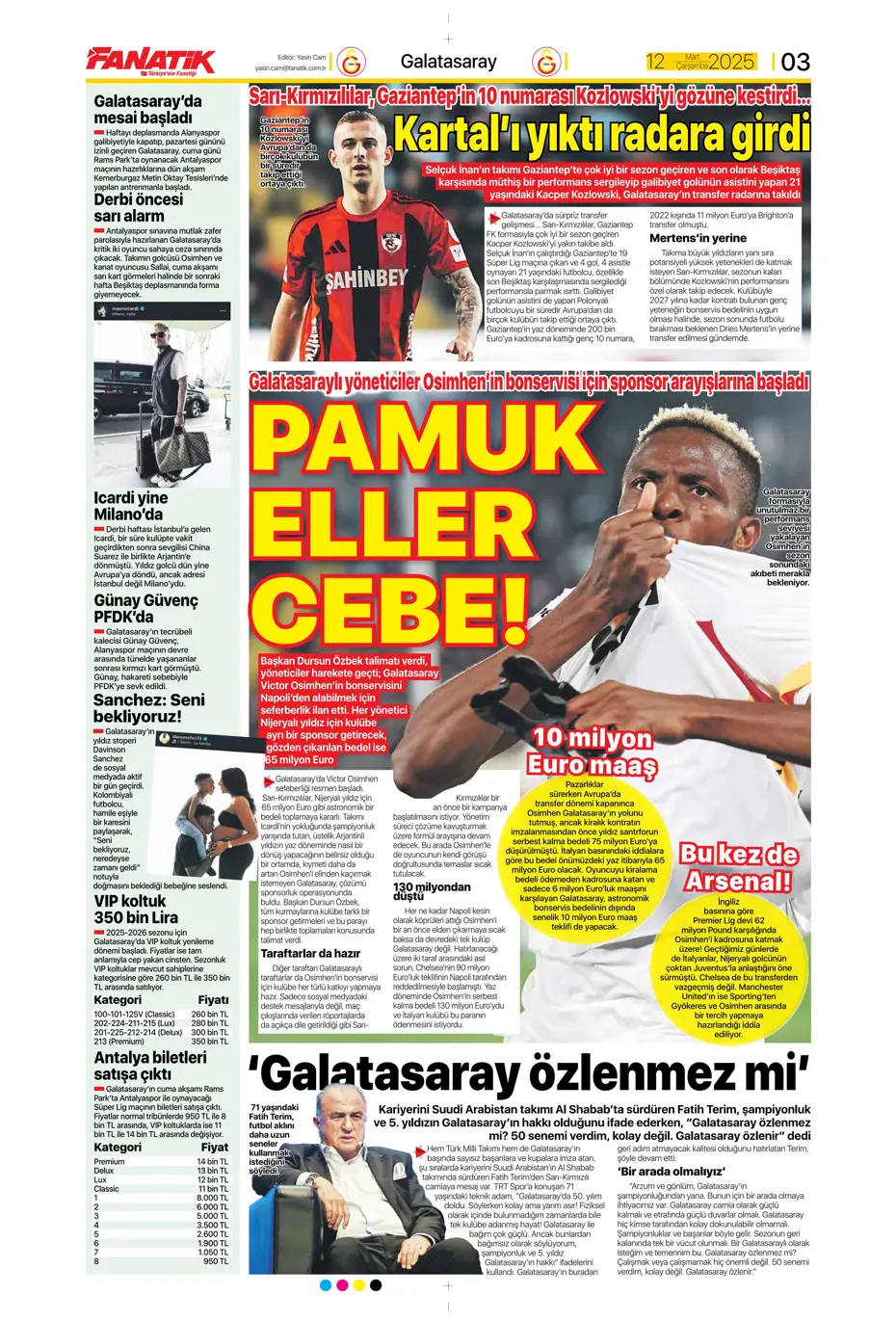 "Mourinho'nun Rangers stratejisi" | Sporun manşetleri - 3