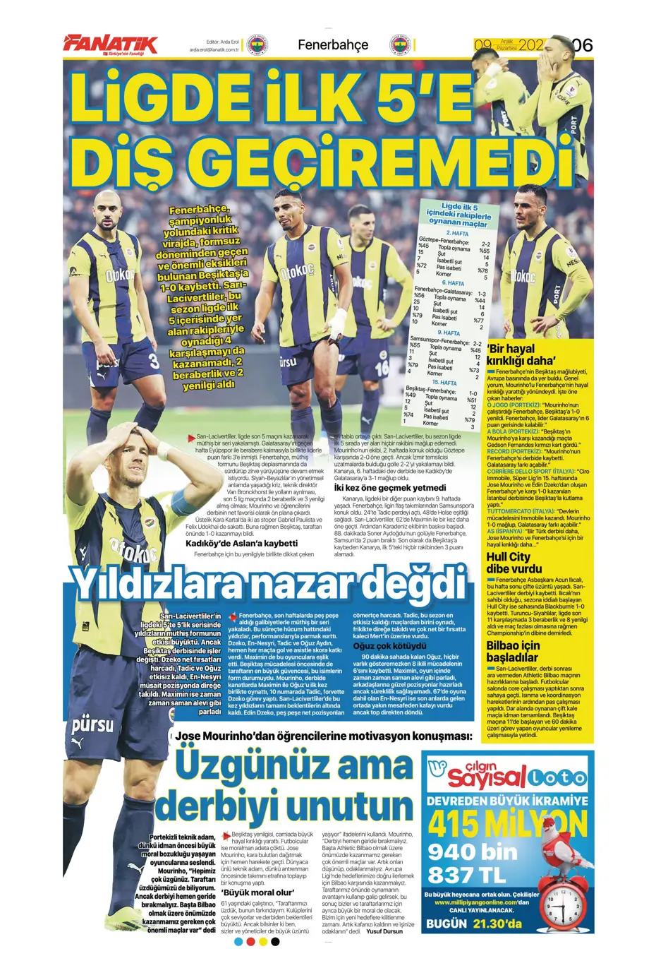 "Hakem katliamı" | Sporun manşetleri - 5 "Hakem katliamı" | Sporun manşetleri - 5
