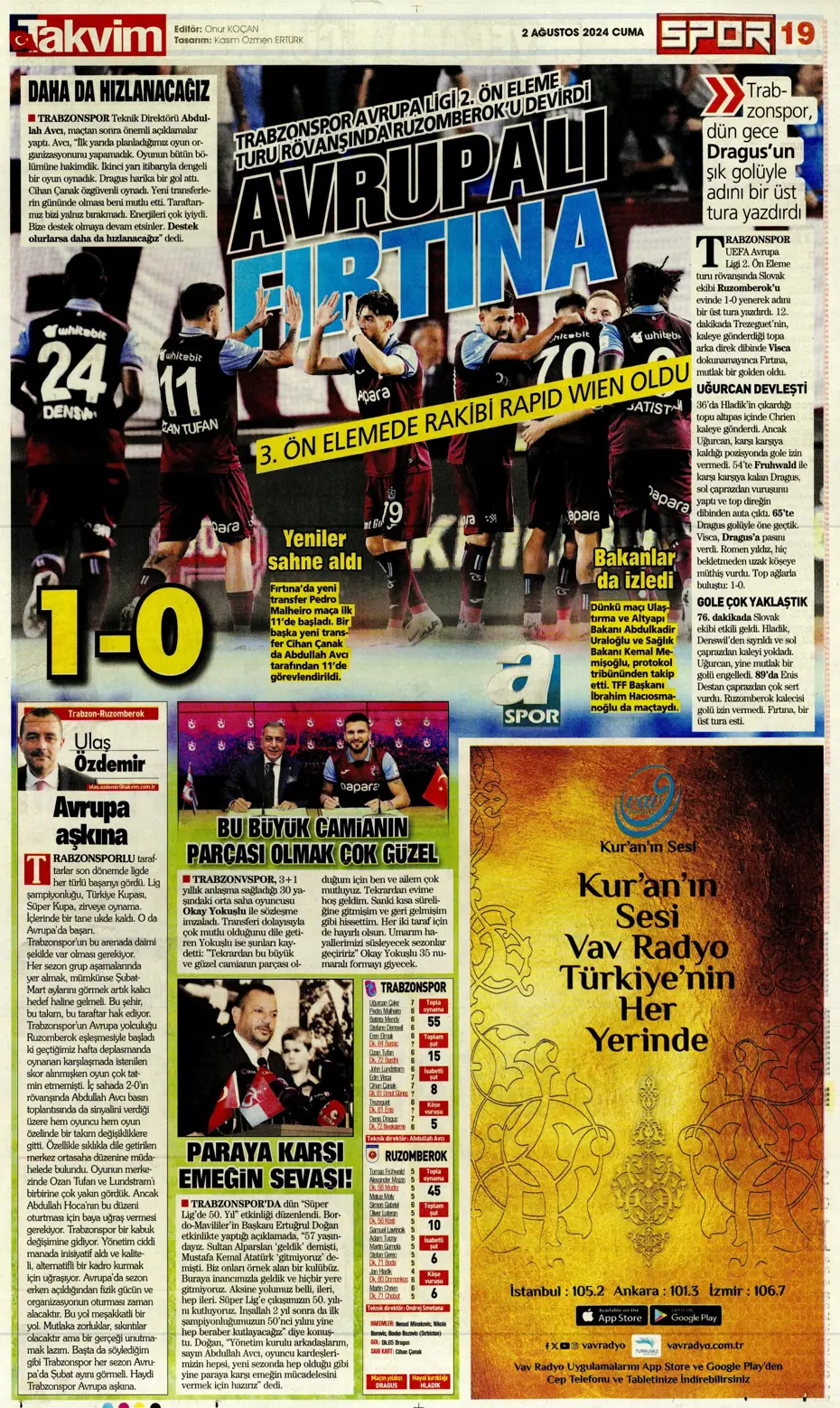 "Amrabat adım adım Kadıköy'e" | Sporun manşetleri - 31