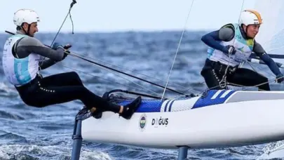 Fenerbahçe Doğuş Yelken Spor Kulübü'nün milli sporcuları Alican Kaynar ve Beste Kaynakçı, olimpiyat kotasını aldı
