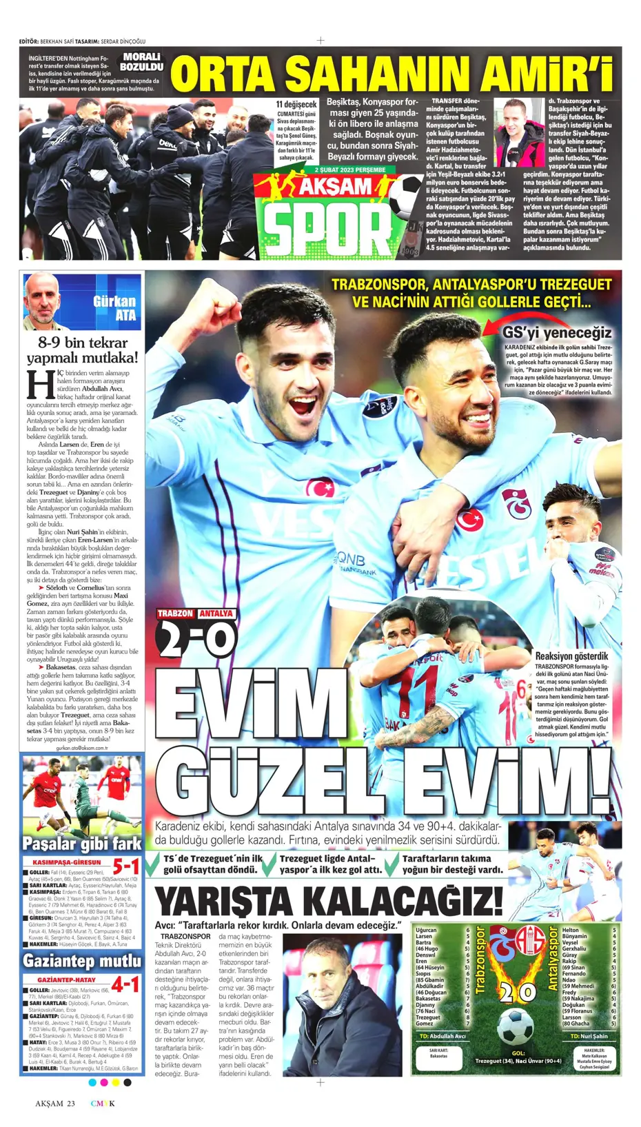 Sporun Manşetleri (2 Şubat 2023) - 5