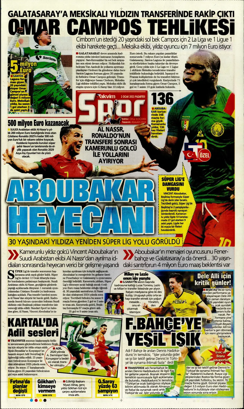 Sporun Manşetleri (2 Ocak 2023) - 27