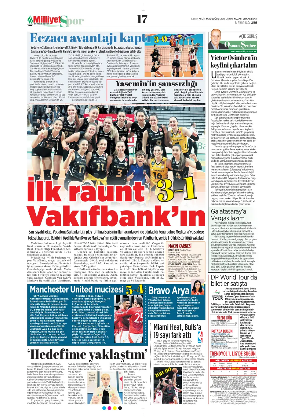 "Fenerbahçe'de sol artık Diouf'un" | Sporun manşetleri - 22