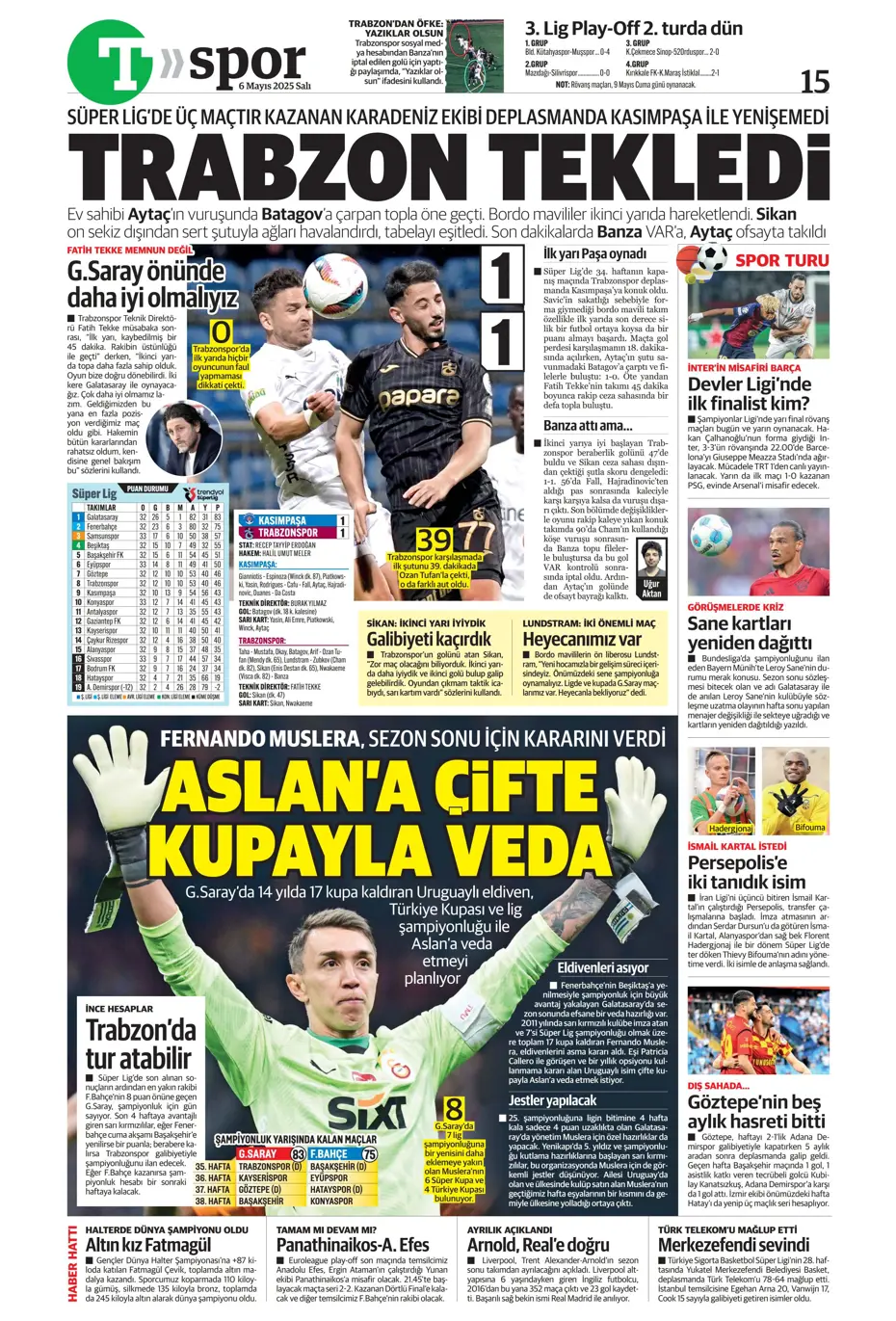 "Galatasaray'da tarihi hazırlık: Yer yerinden oynayacak" | Sporun manşetleri - 25
