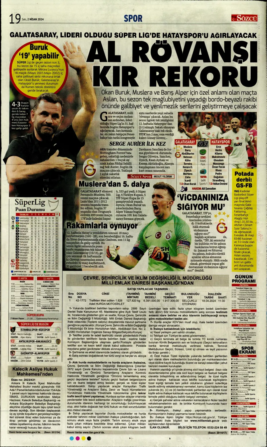 "Fenerbahçe'de tarihi gün" | Sporun manşetleri (2 Nisan 2024) - 27 "Fenerbahçe'de tarihi gün" | Sporun manşetleri (2 Nisan 2024) - 27