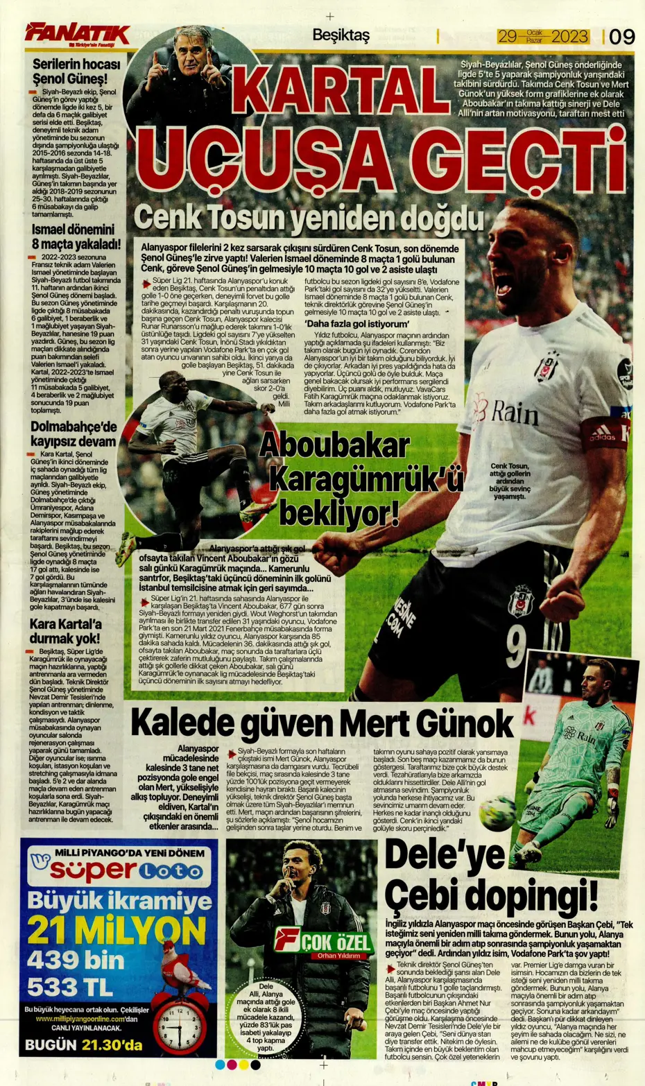 Sporun Manşetleri (29 Ocak 2023) - 15