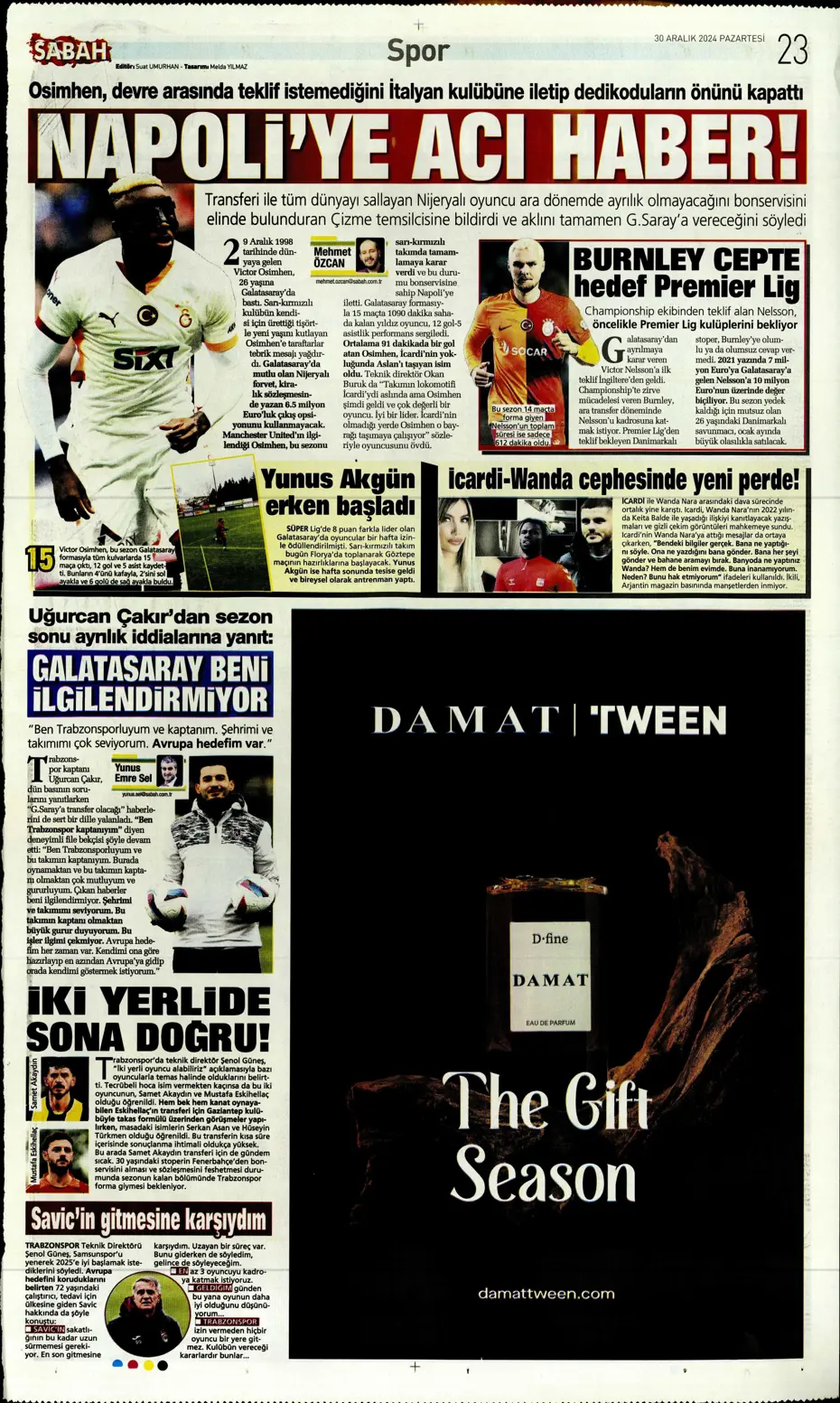 "Fenerbahçe'den 3 ülkede dev operasyon" | Sporun manşetleri - 25