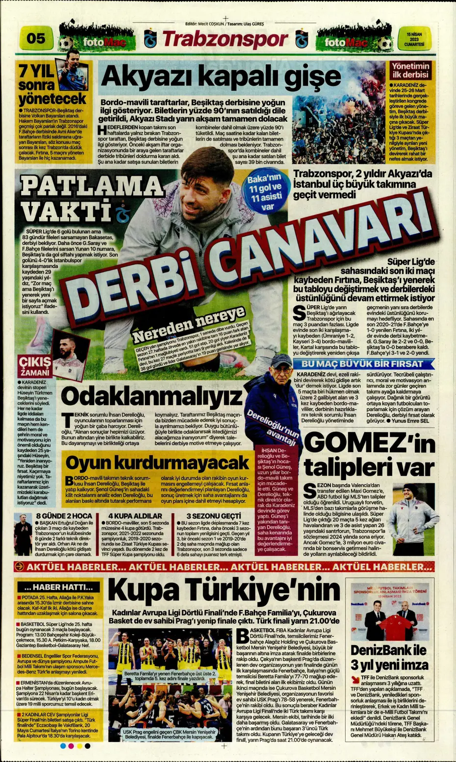 "Ada'dan Kartal'a müjde" | Sporun manşetleri (15 Nisan 2023) - 17 "Ada'dan Kartal'a müjde" | Sporun manşetleri (15 Nisan 2023) - 17