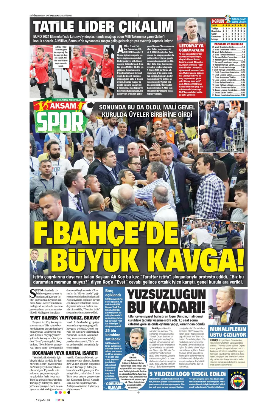 "Dzeko bavulları topluyor" Sporun manşetleri (18 Haziran 2023) - 5