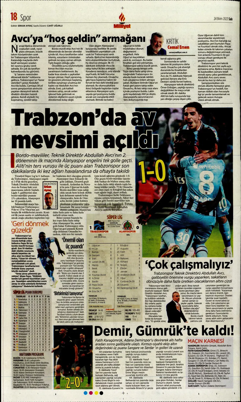 "Yine destan gecesi olsun" | Sporun Manşetleri - 25