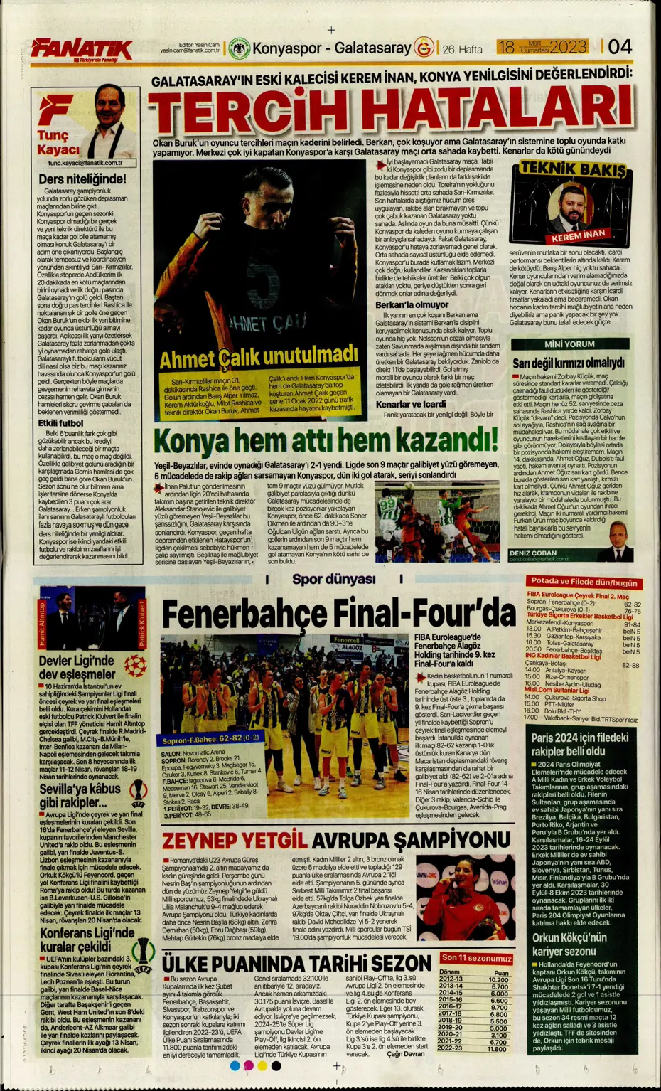 "Aslan yıkıldı" - Gazete manşetleri (18 Mart 2023) - 7