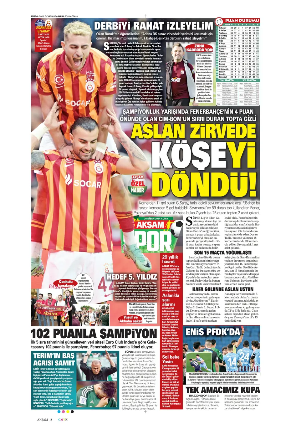 "Osayi Samuel'e 12 milyon euro" | Sporun manşetleri - 3