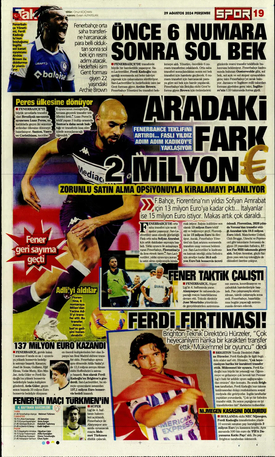 "Fenerbahçe'den Saint-Maximin kararı" | Sporun manşetleri - 34