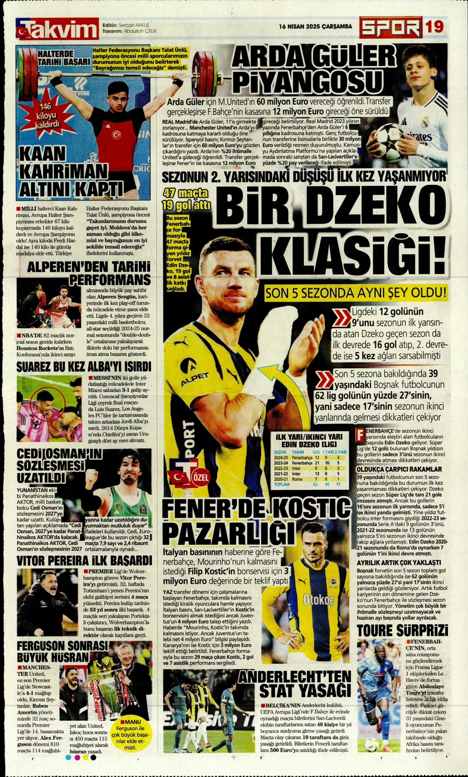 "Kim Min-Jae heyecanı" | Sporun manşetleri - 28