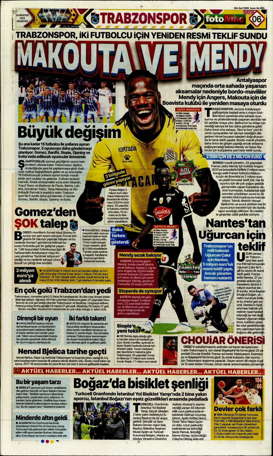 "Talisca için ilk teklif" | Sporun Manşetleri (14 Ağustos 2023) - 17