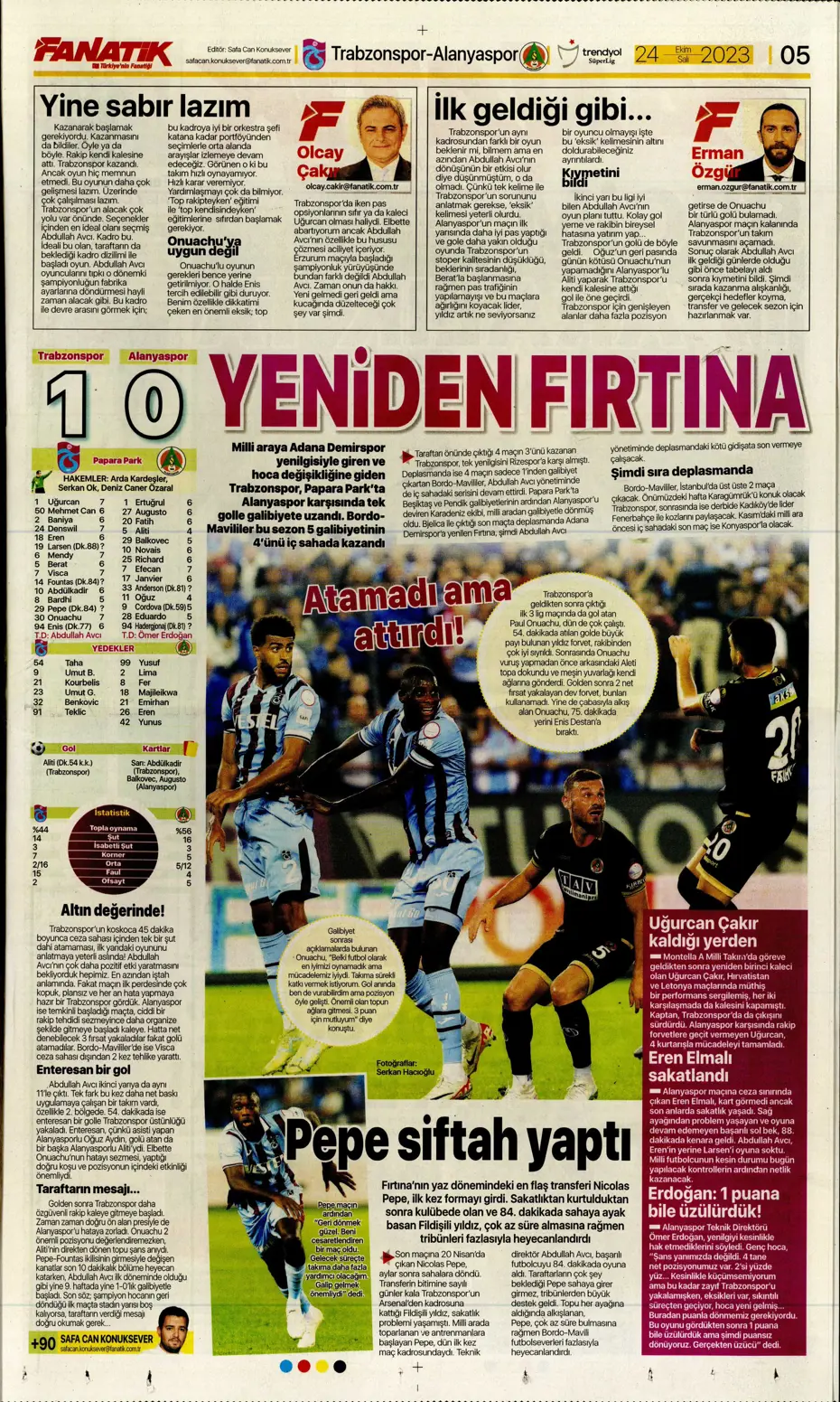 "Yine destan gecesi olsun" | Sporun Manşetleri - 8