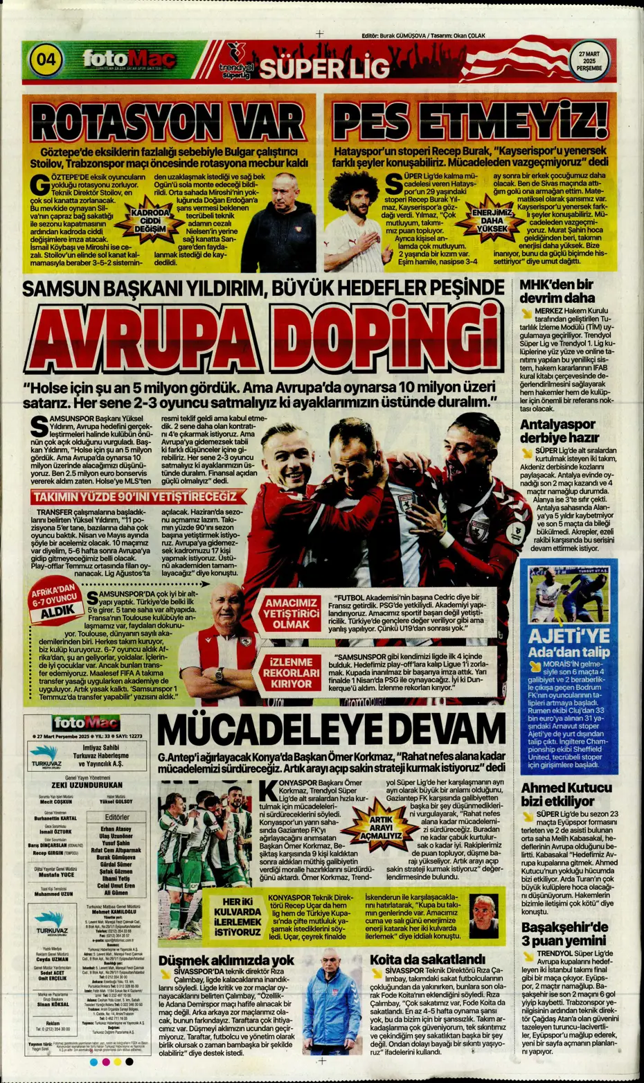 "Fenerbahçe'ye Felix teklifi" | Sporun manşetleri - 11 "Fenerbahçe'ye Felix teklifi" | Sporun manşetleri - 11