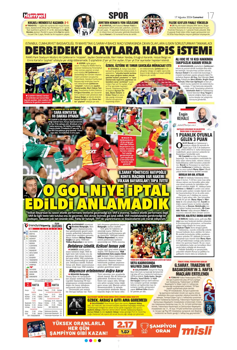 "Fenerbahçe, Fred'in alternatifini buldu" | Sporun manşetleri - 21 "Fenerbahçe, Fred'in alternatifini buldu" | Sporun manşetleri - 21
