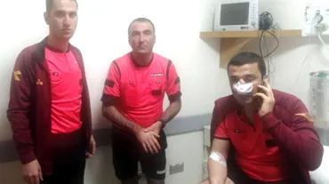 Saldırıya uğrayan hakemin burnu kırıldı