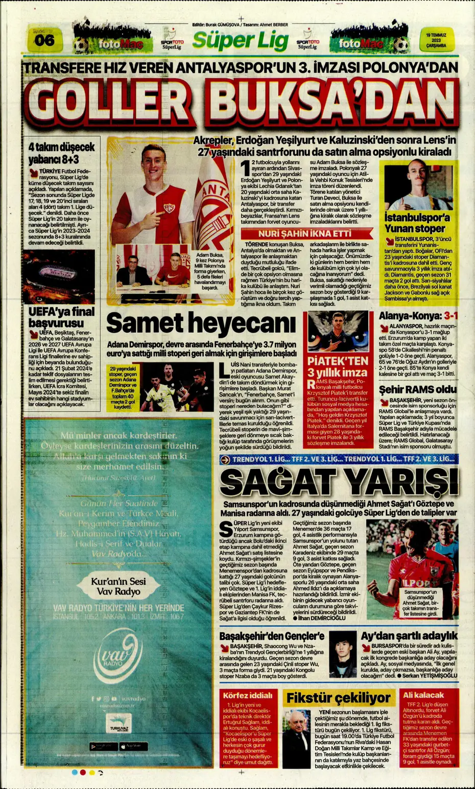 "Dünya Fenerbahçeliler Günü'nde taraftarlara 3 yıldız hediye" | Sporun manşetleri (19 Temmuz 2023) - 13 "Dünya Fenerbahçeliler Günü'nde taraftarlara 3 yıldız hediye" | Sporun manşetleri (19 Temmuz 2023) - 13