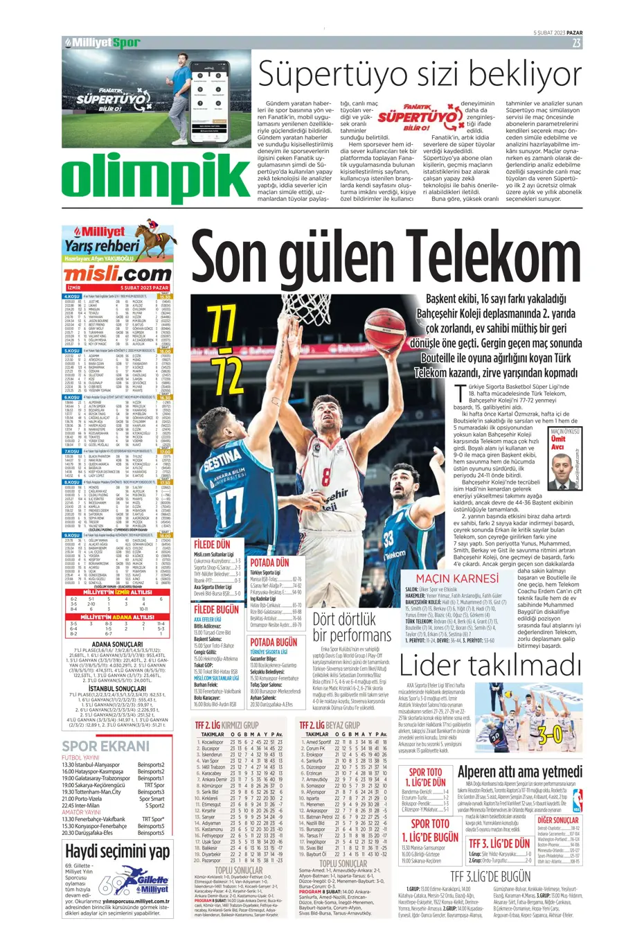 Sporun Manşetleri (5 Şubat 2023) - 31