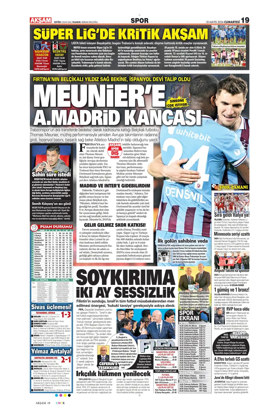 "Süper Lig'de cumartesi ateşi" | Sporun Manşetleri - 4 "Süper Lig'de cumartesi ateşi" | Sporun Manşetleri - 4