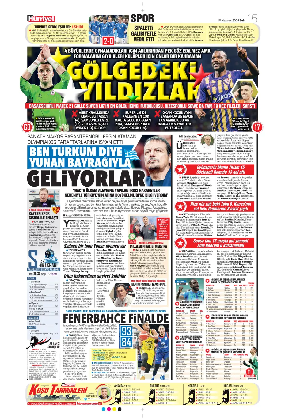 "En-Nesyri ile yılın takası" | Sporun manşetleri - 20