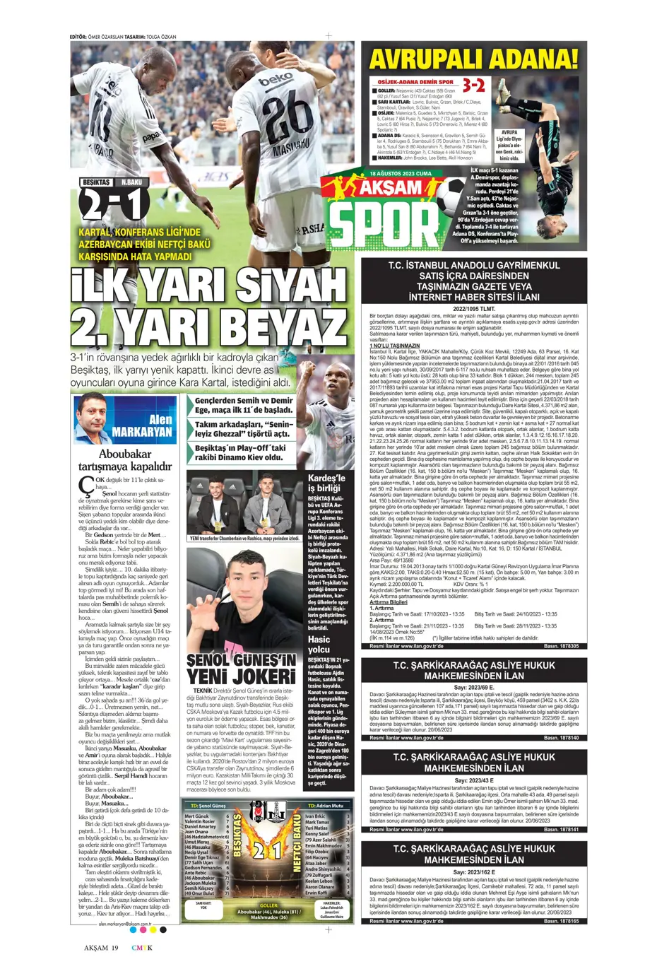 "Türkler geliyor" | Sporun Manşetleri (18 Ağustos 2023) - 5 "Türkler geliyor" | Sporun Manşetleri (18 Ağustos 2023) - 5