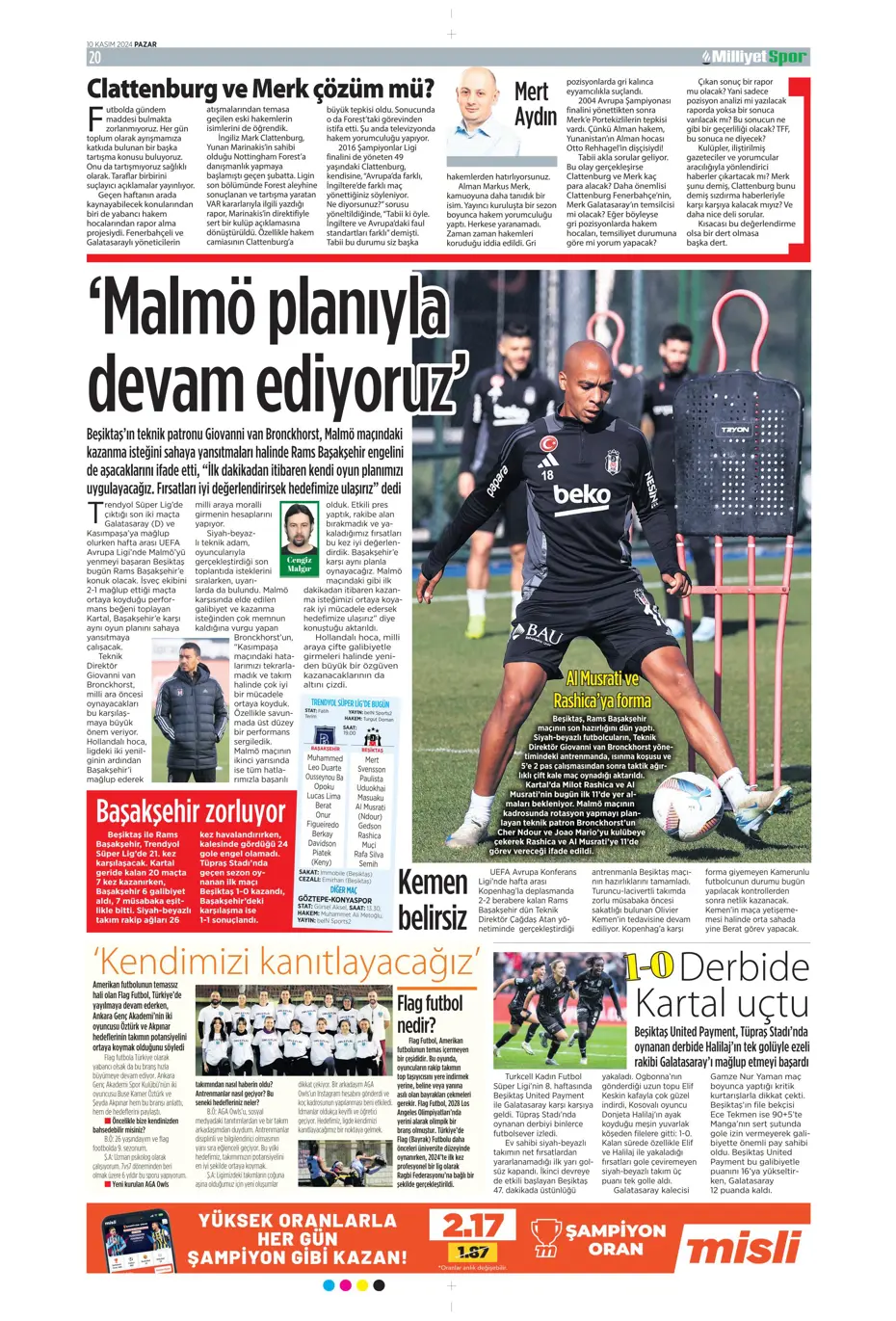 "Cimbom devleri gölgesinde bıraktı" | Sporun manşetleri (10 Kasım 2024) - 19
