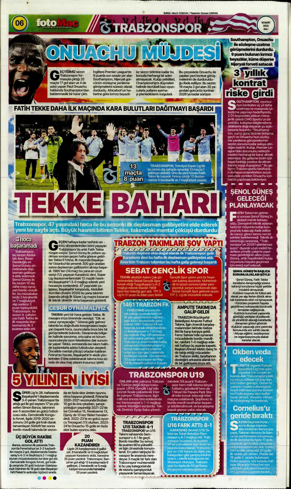 "Sane bombası" | Sporun manşetleri - 9