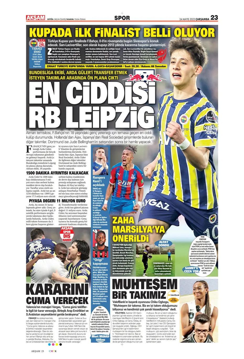 "Aslan'da taarruz başladı" | Sporun Manşetleri - 6