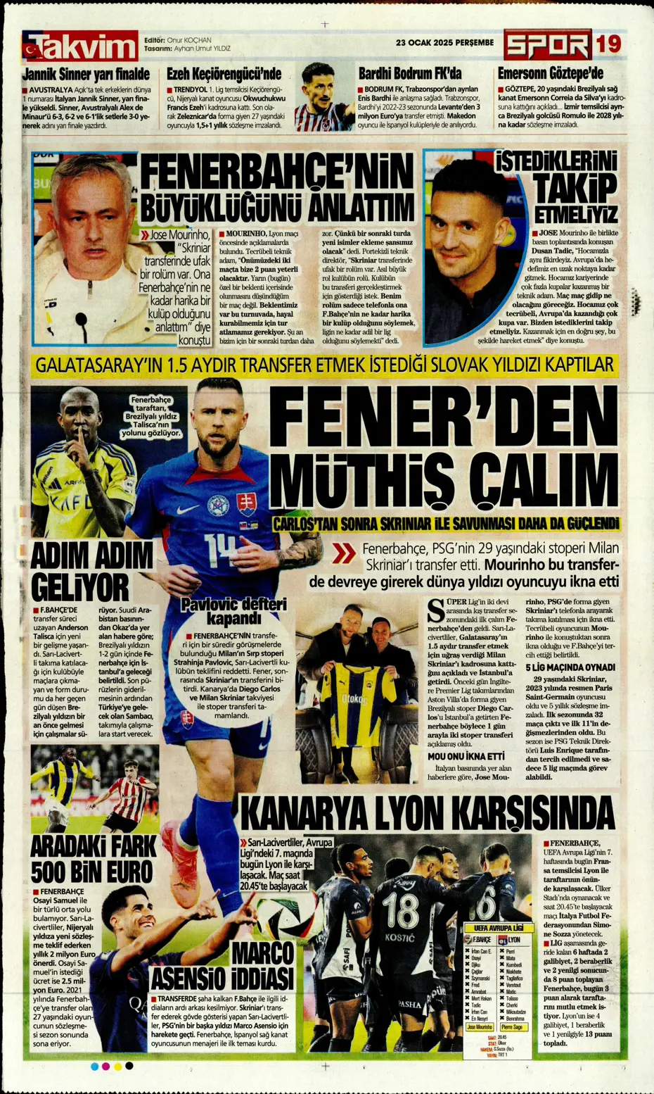 "Kartal şovla döndü" | Sporun manşetleri - 33 "Kartal şovla döndü" | Sporun manşetleri - 33