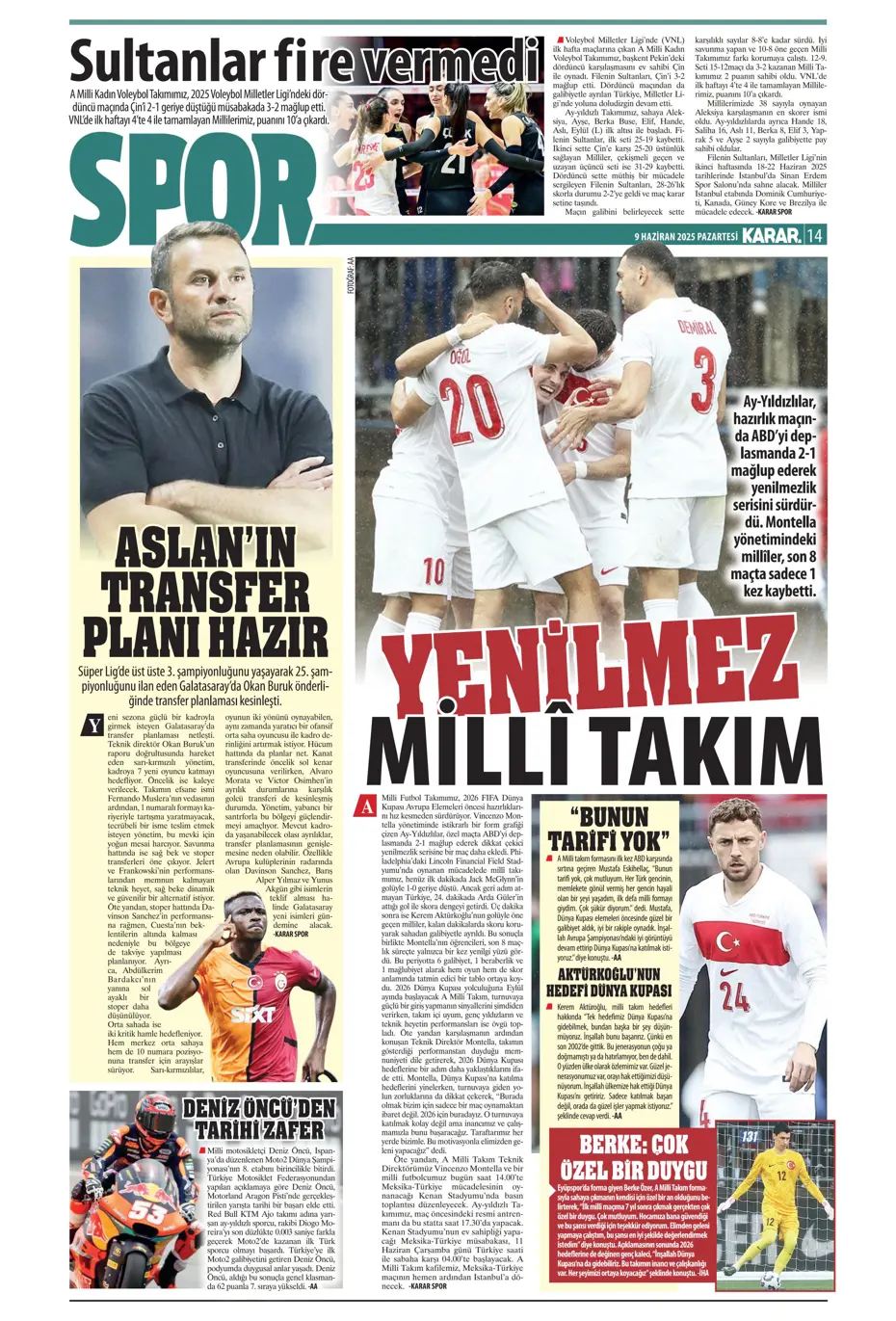 "Hakim Ziyech geri dönüyor" | Sporun manşetleri - 20