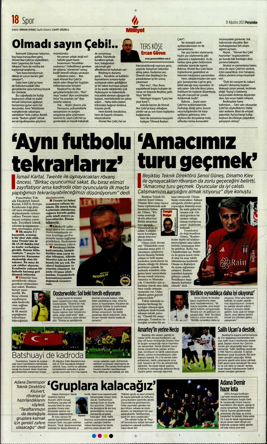 "Sergio Ramos formayı giydi" | Sporun manşetleri (31 Ağustos 2023) - 19 "Sergio Ramos formayı giydi" | Sporun manşetleri (31 Ağustos 2023) - 19